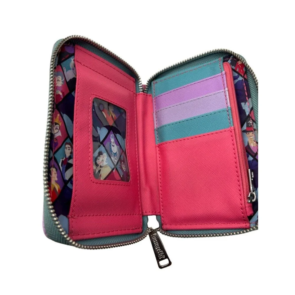 Loungefly Disney Villains Queen Zip Around Wallet Card Holder